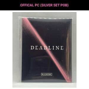 BLACKPINK '' Deadline '' OT4 Silver Set POB Photocard