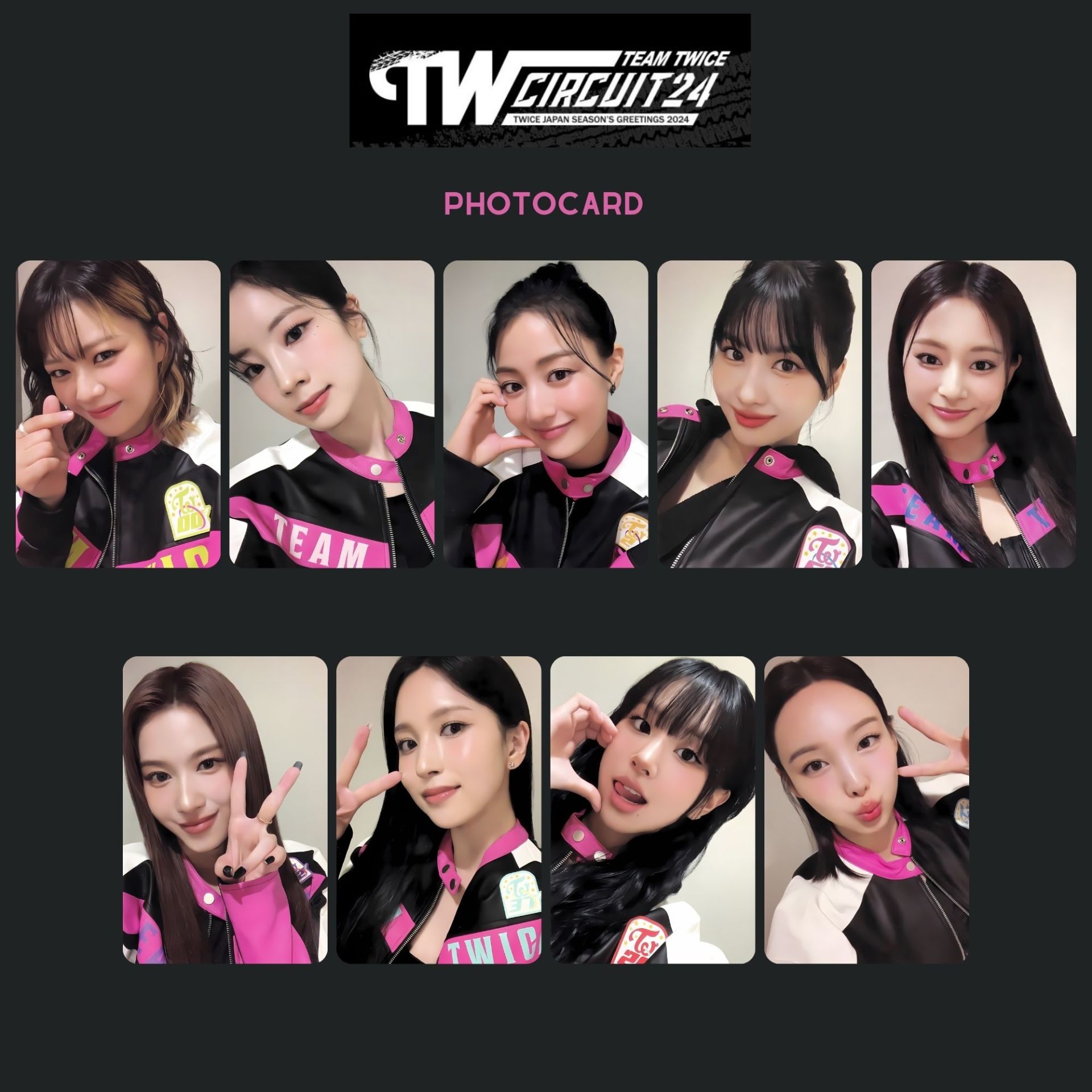 TWICE TEAM TWICE ジャケット TWICE '' Team Twice Circuit 24 Japan SG 2024 '' PC Set 2