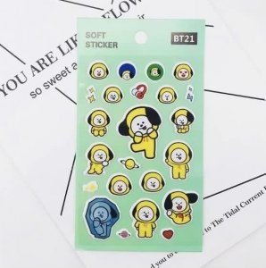 BT2 BT21 Üye Sticker (3D)