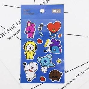 BT2 BT21 Üye Sticker (3D) BTS