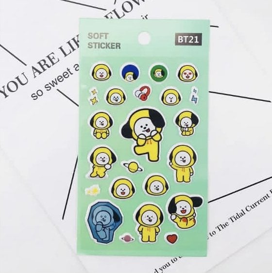 BT2 BT21 Üye Sticker (3D) CHIMMY