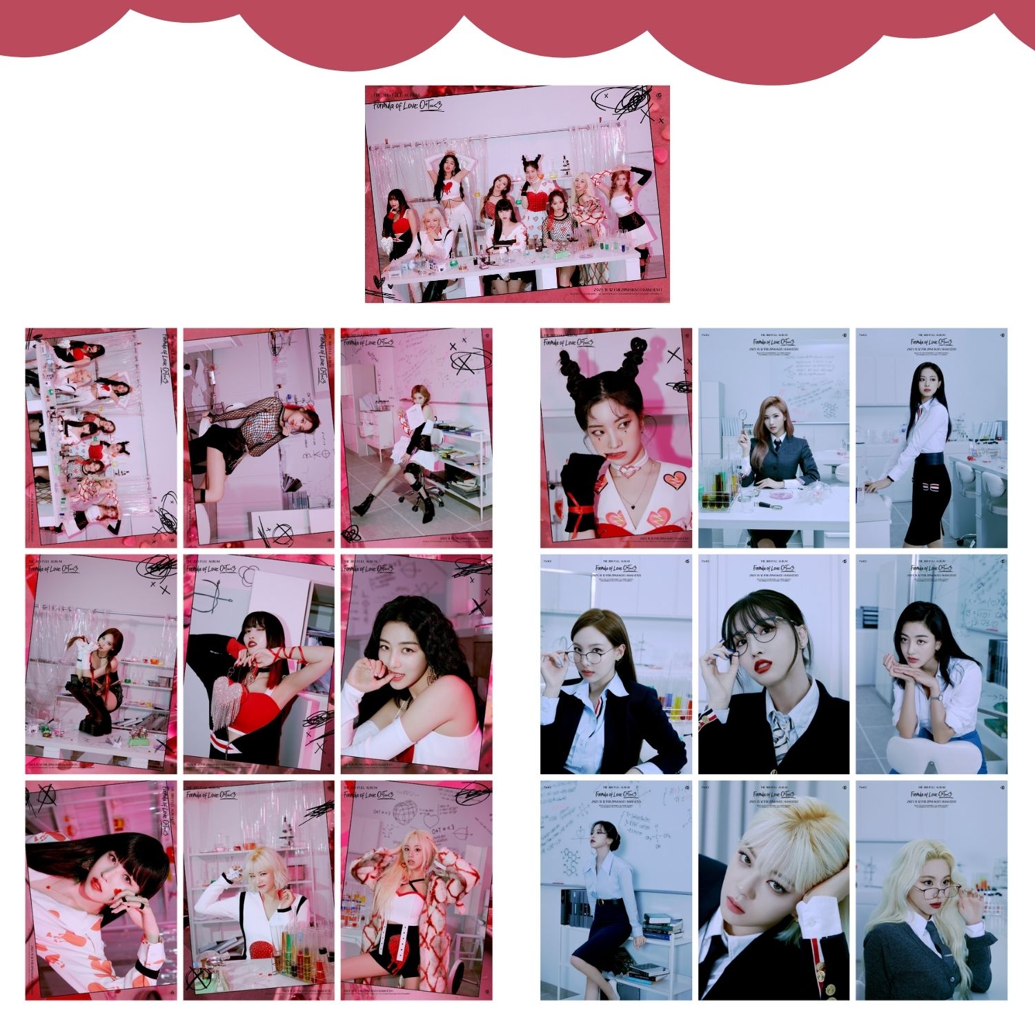 TWICE  '' Formula Of Love '' Fotokart Seti