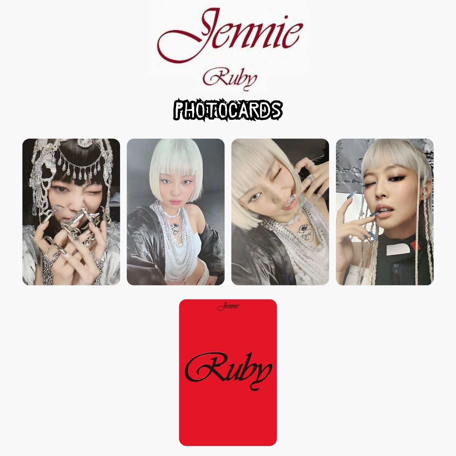 BLACKPINK Jennie '' Ruby '' Photocards Set POB 3