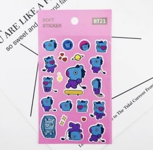 BT2 BT21 Üye Sticker (3D) MANG