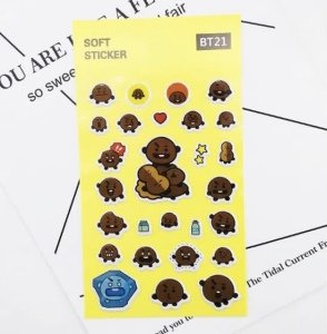 BT2 BT21 Üye Sticker (3D) SHOOKY