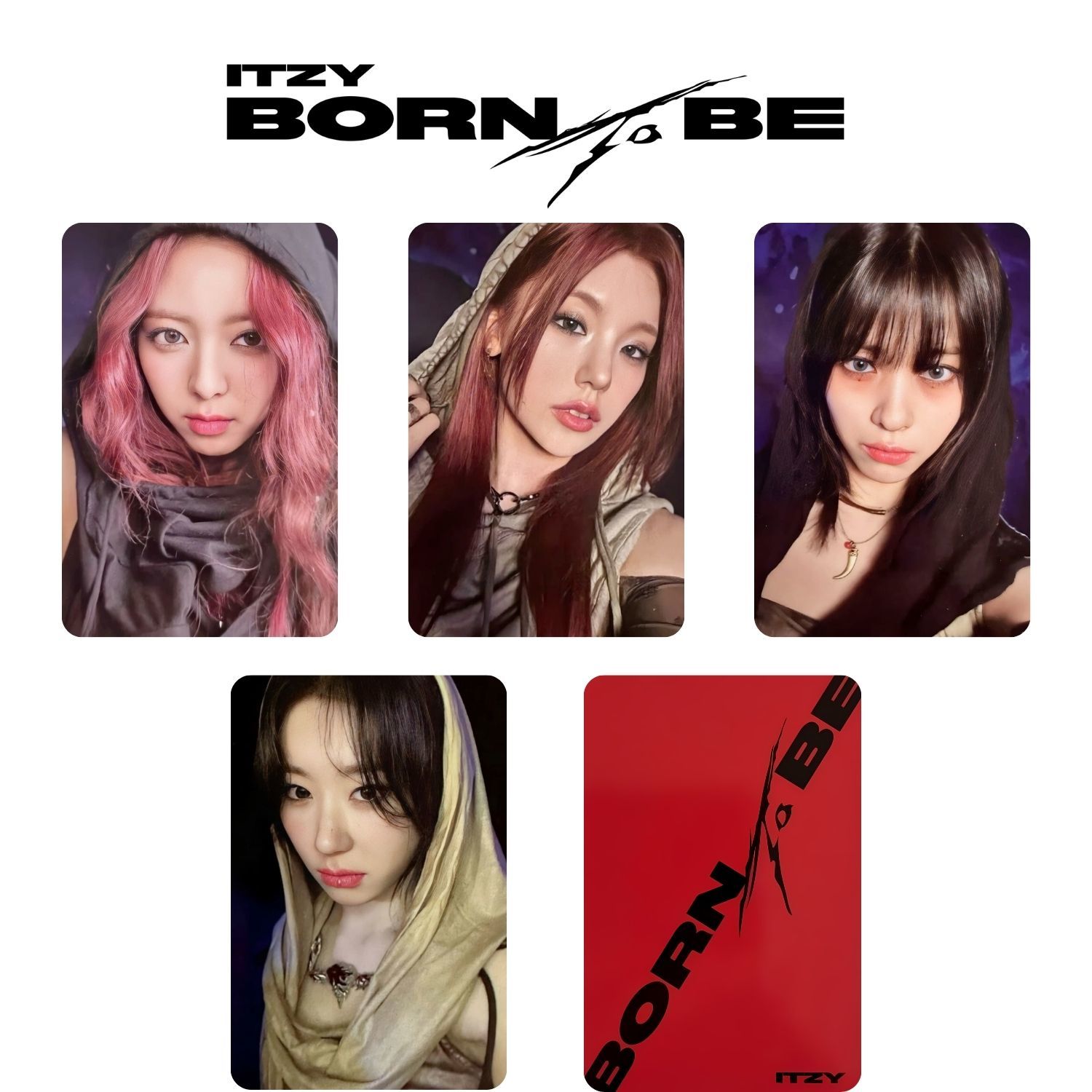 ITZY '' Born to Be '' Photocards Set V4