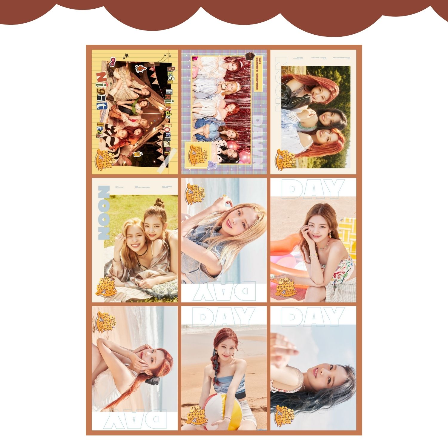 ITZY  '' 2022 Season Greeting's '' Fotokart Seti