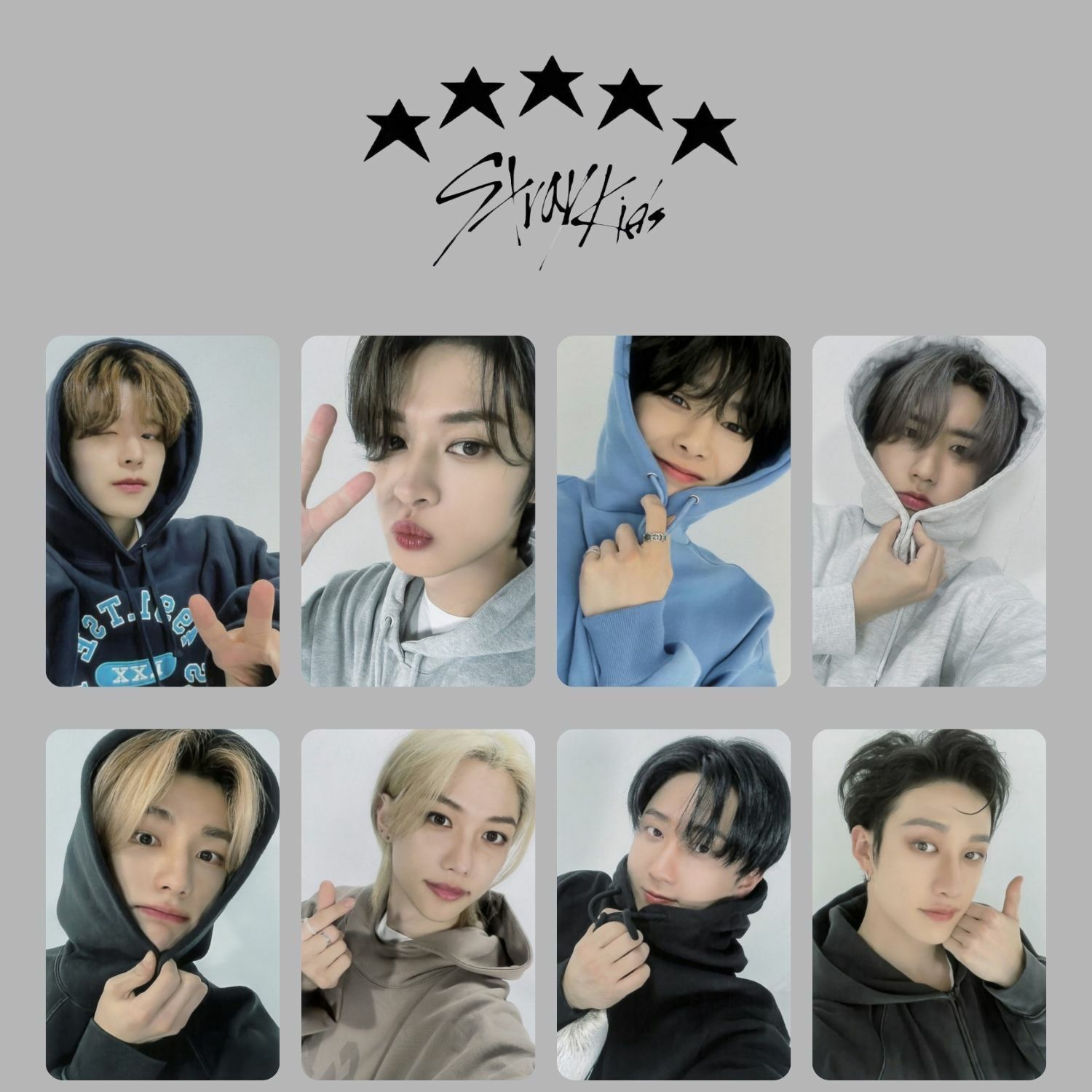 STRAY KIDS '' 5 Star '' Photocards POB 3