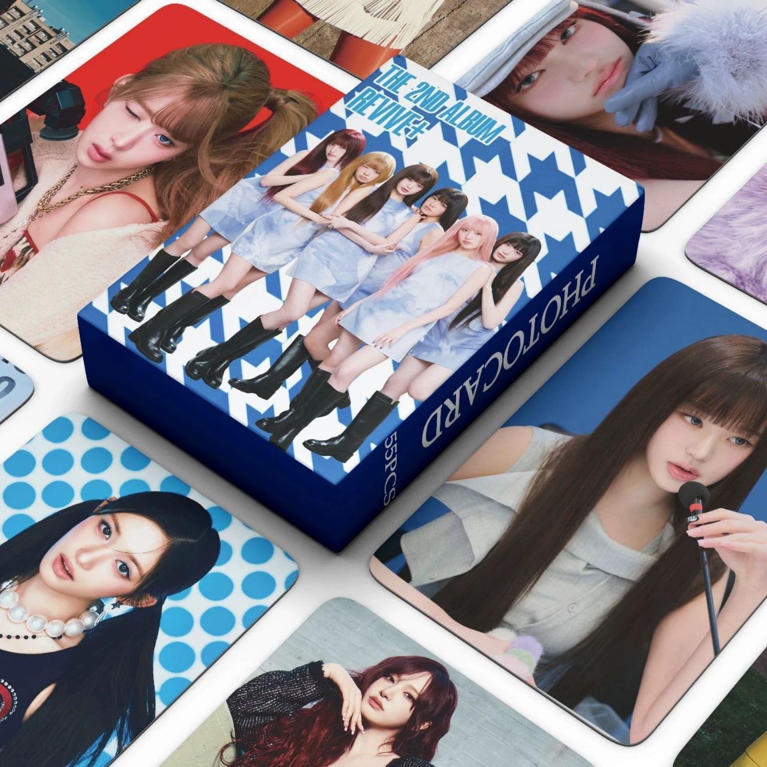IVE '' REVIVE+ '' Çift Yön Baskılı Lomo Card Seti (55 Pcs)