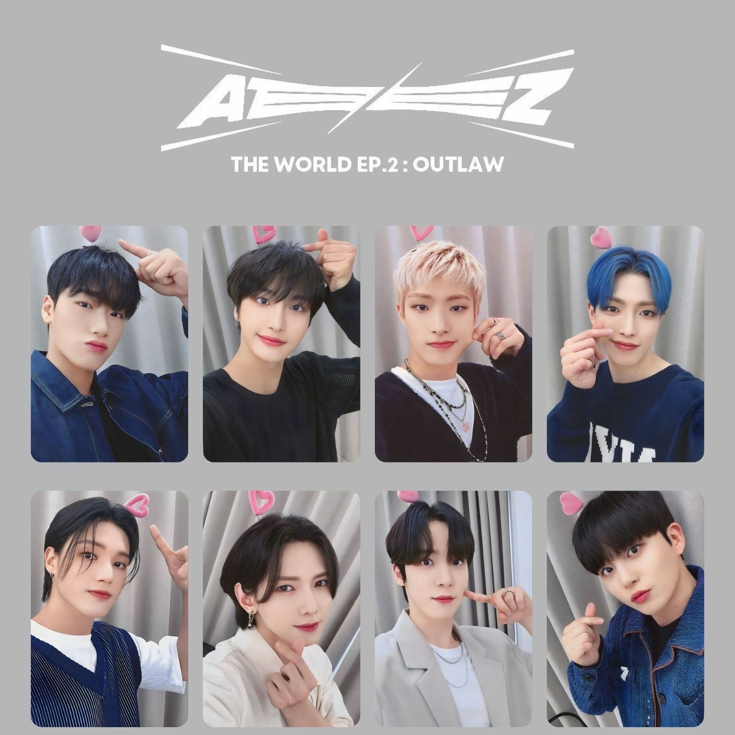 ATEEZ '' The World Ep.2 : Outlaw '' Photocards POB 1