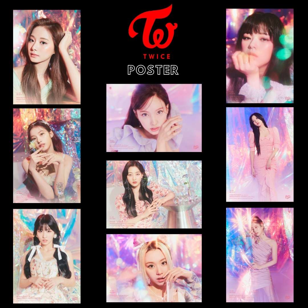 TWICE '' Taste of Love '' Üye Posterleri - In Love Ver.
