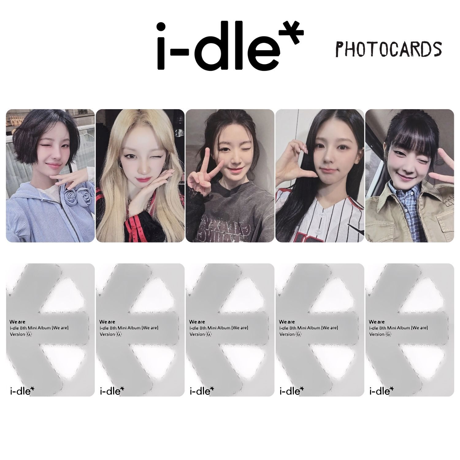 i-dle '' We Are '' Photocards Set G Ver.