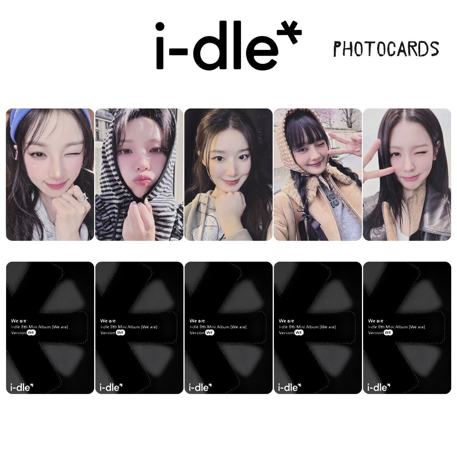 i-dle '' We Are '' Photocards Set WE Ver.