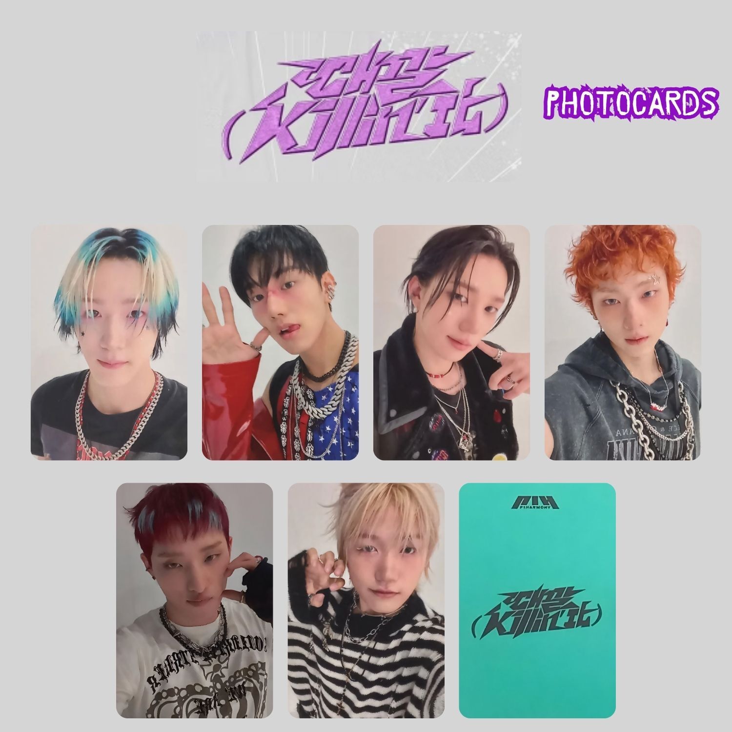 P1HARMONY '' KILLIN'IT '' Photocards Set 1