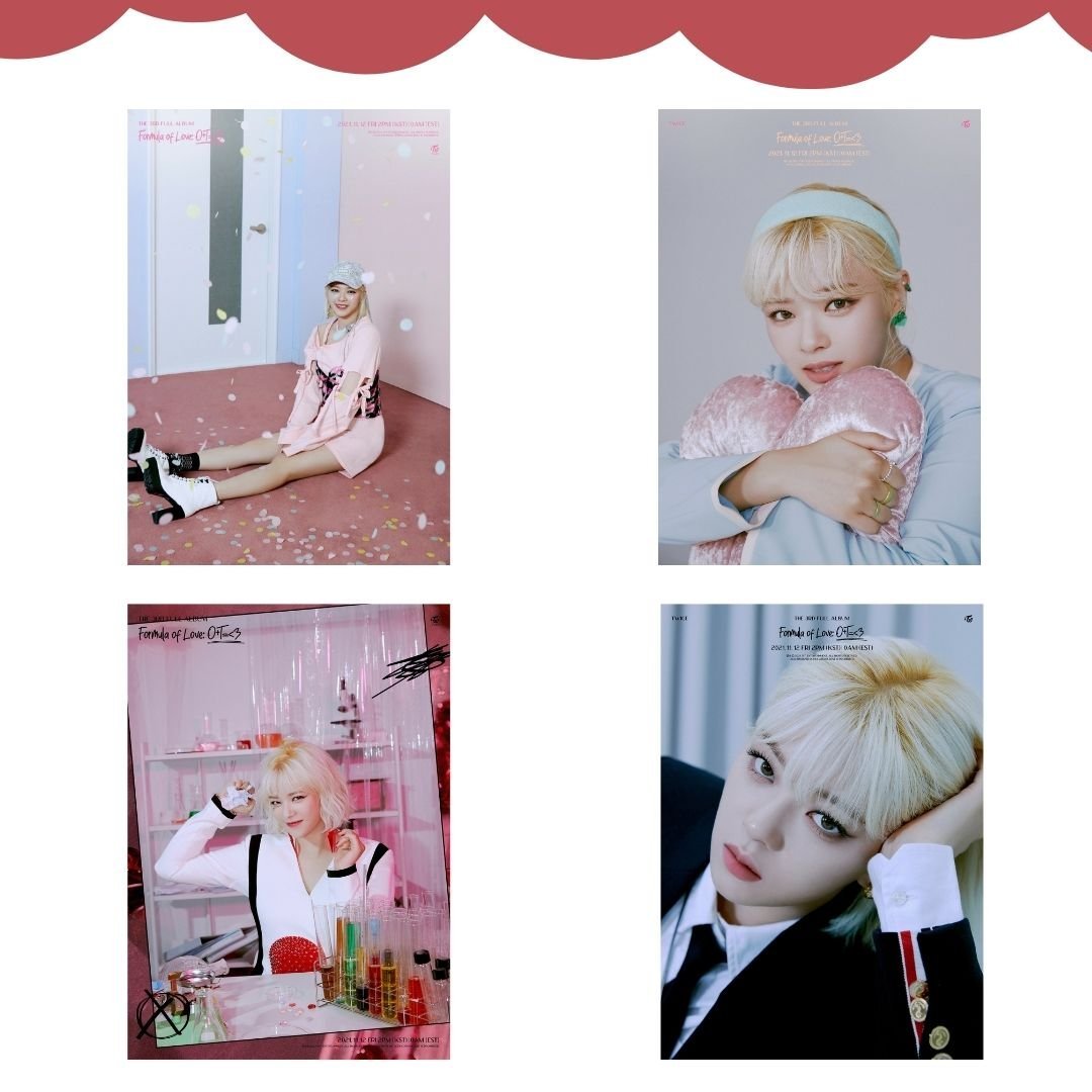 TWICE JEONGYEON '' Formula of Love: O+T=<3 '' Poster Set