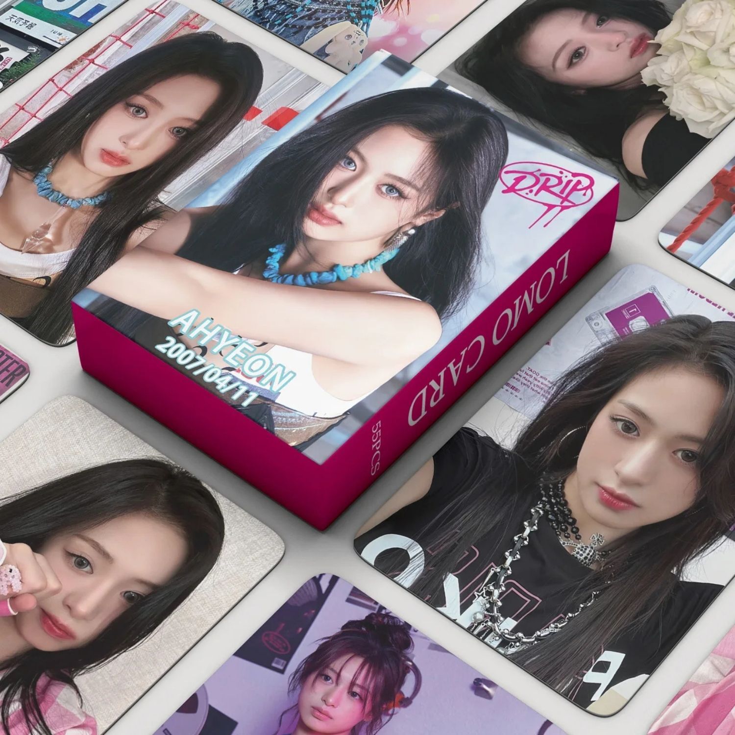 BABYMONSTER Ahyeon '' Drip '' Çift Yön Baskılı Lomo Card Seti