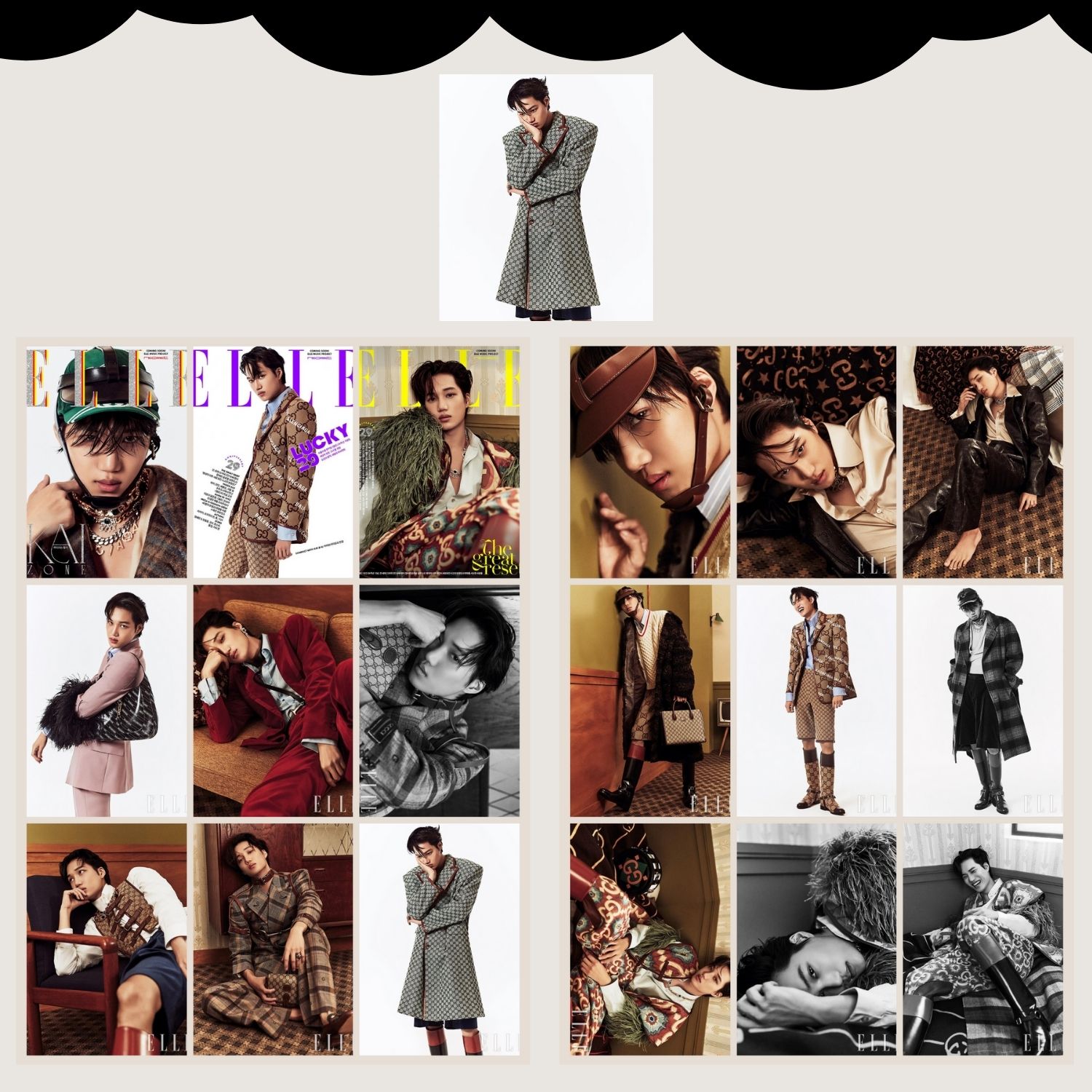 EXO KAI  '' Magazine '' Fotokart Seti