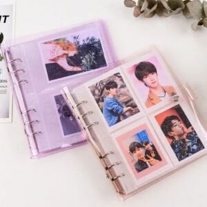 Yumuşak Kapaklı Şeffaf Simli A5 Binder Dosyası