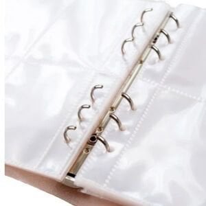 Yumuşak Kapaklı Şeffaf Simli A5 Binder Dosyası