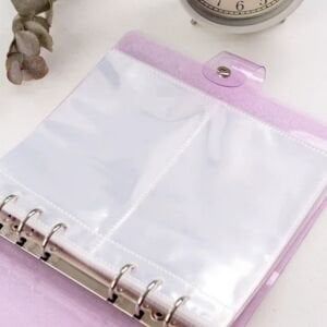 Yumuşak Kapaklı Şeffaf Simli A5 Binder Dosyası