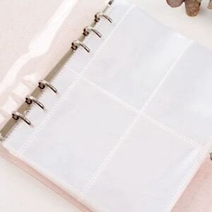 Yumuşak Kapaklı Şeffaf Simli A5 Binder Dosyası