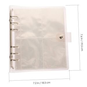 Yumuşak Kapaklı Şeffaf Simli A5 Binder Dosyası