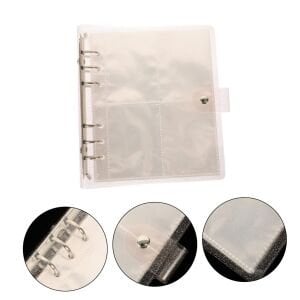 Yumuşak Kapaklı Şeffaf Simli A5 Binder Dosyası