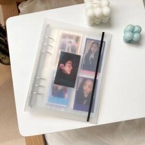 Sert Kapaklı Şeffaf A5 Binder Dosyası