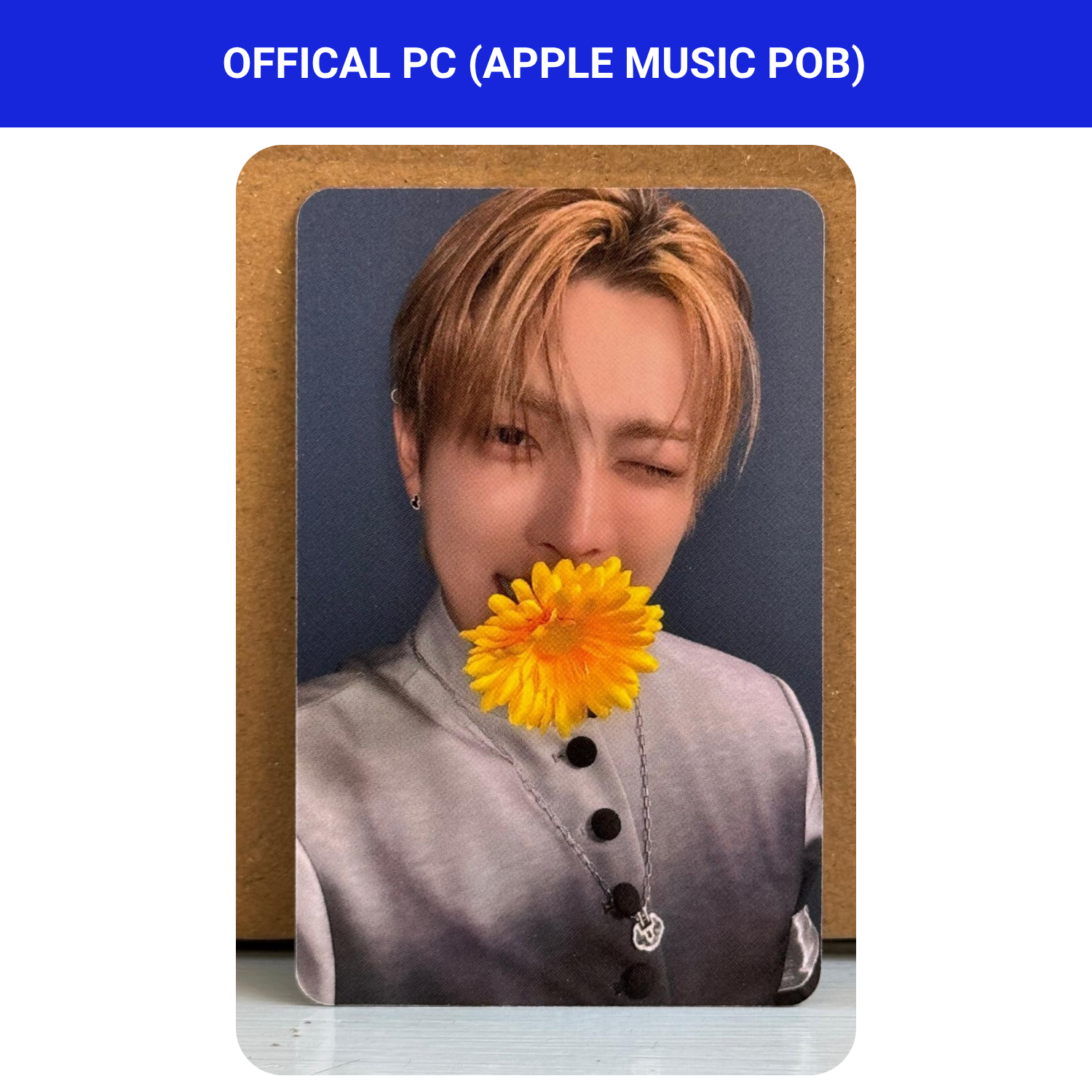 ATEEZ Hongjong '' GOLDEN HOUR : Part.4  '' Apple Music POB Photocard