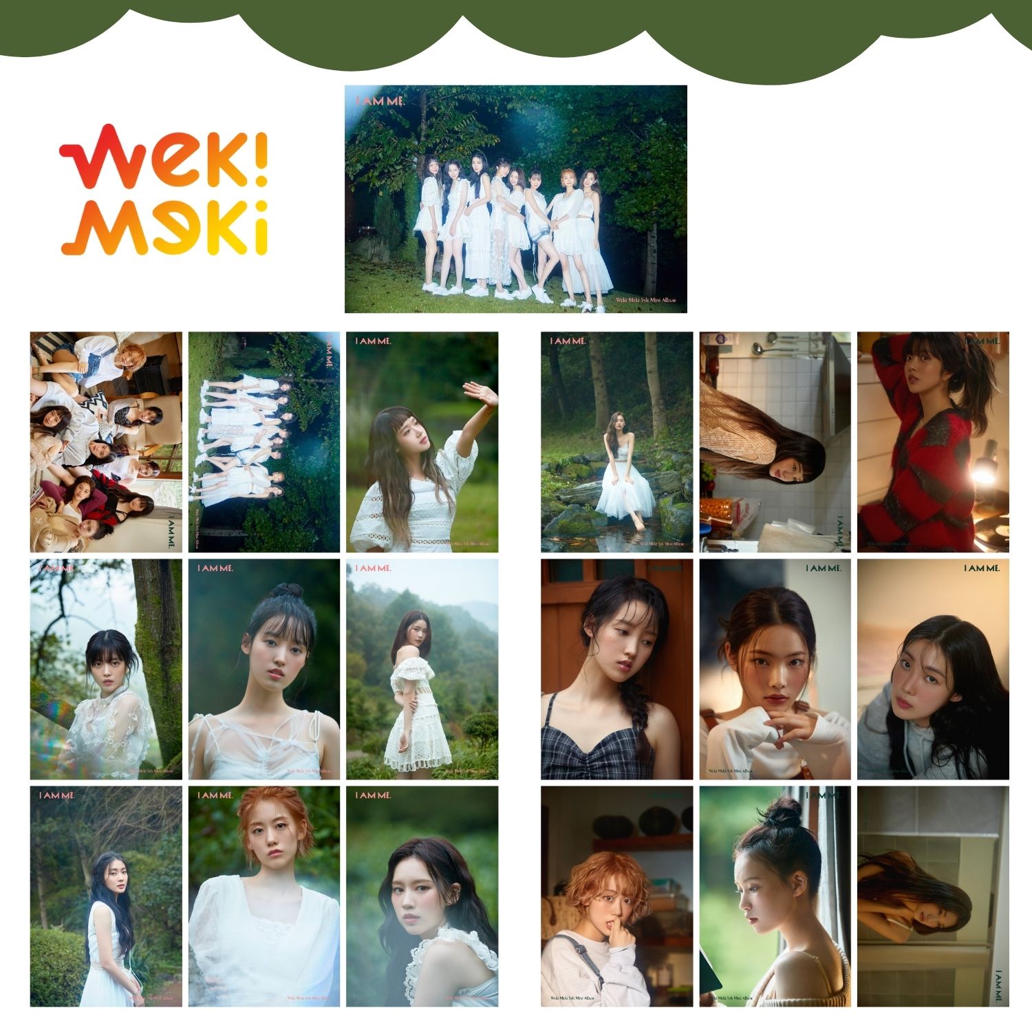 Weki Meki '' I Am Me '' Fotokart Seti