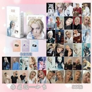 STRAY KIDS '' Felix '' Çift Yön Baskılı Hologramlı/Lomo Card Seti