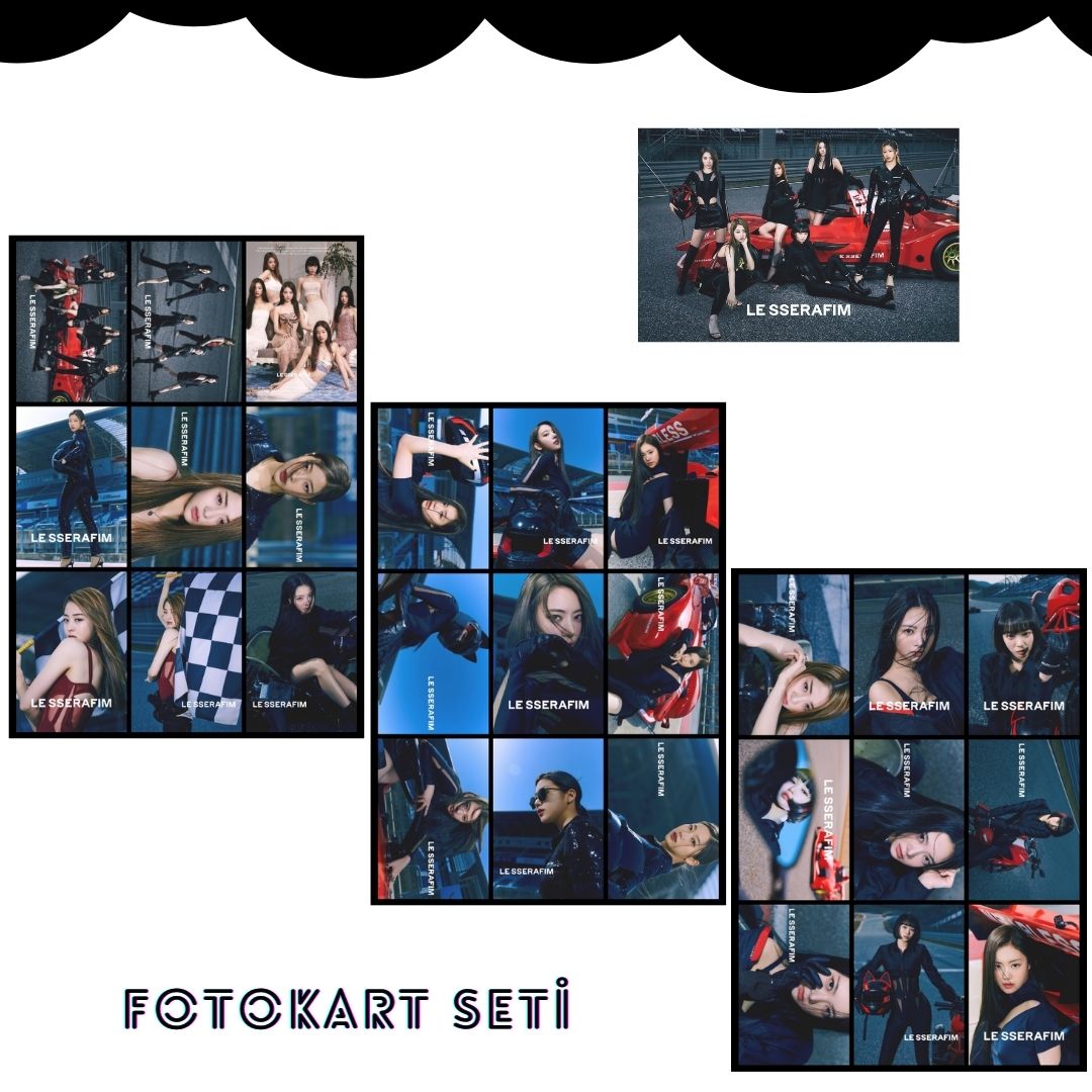 LE SSERAFIM '' Fearless '' Fotokart Seti