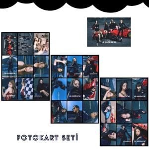 LE SSERAFIM '' Fearless '' Fotokart Seti