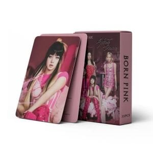 BLACKPINK '' Born Pink '' Çift Yön Baskılı Hologramlı Laser/Lomo Card Seti