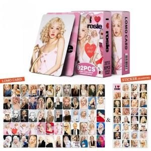 BLACKPINK Rose '' I Love Rosie '' Çift Yön Baskılı Lomo Card Seti (60 Pcs)
