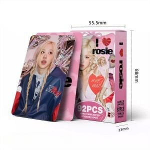 BLACKPINK Rose '' I Love Rosie '' Çift Yön Baskılı Lomo Card Seti (60 Pcs)