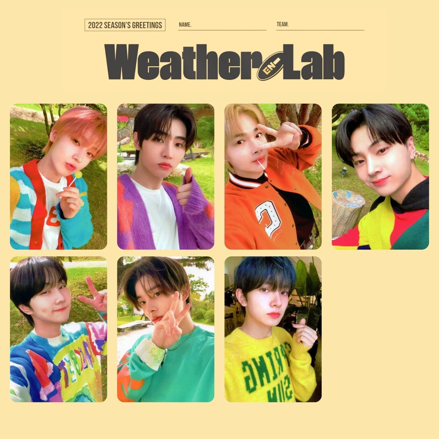 ENHYPEN '' 2022 Season Greeting's Weather Lab '' Kart Seti