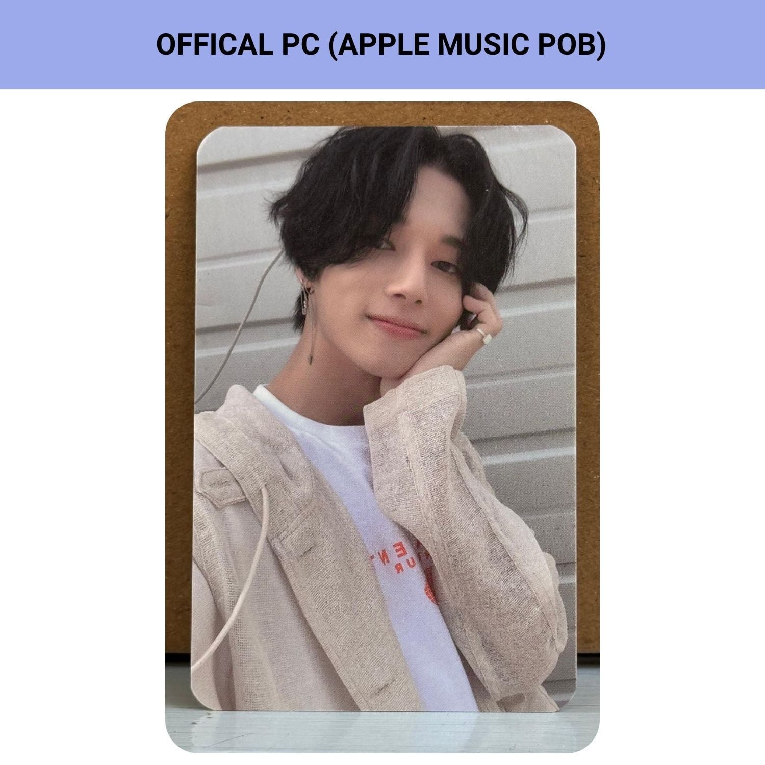 ATEEZ Wooyoung  '' ZERO : FEVER Pt.1  '' Apple Music POB Photocard