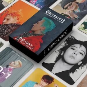 G-DRAGON '' Übermensch '' Çift Yön Baskılı Lomo Card Seti