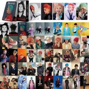 G-DRAGON '' Übermensch '' Çift Yön Baskılı Lomo Card Seti