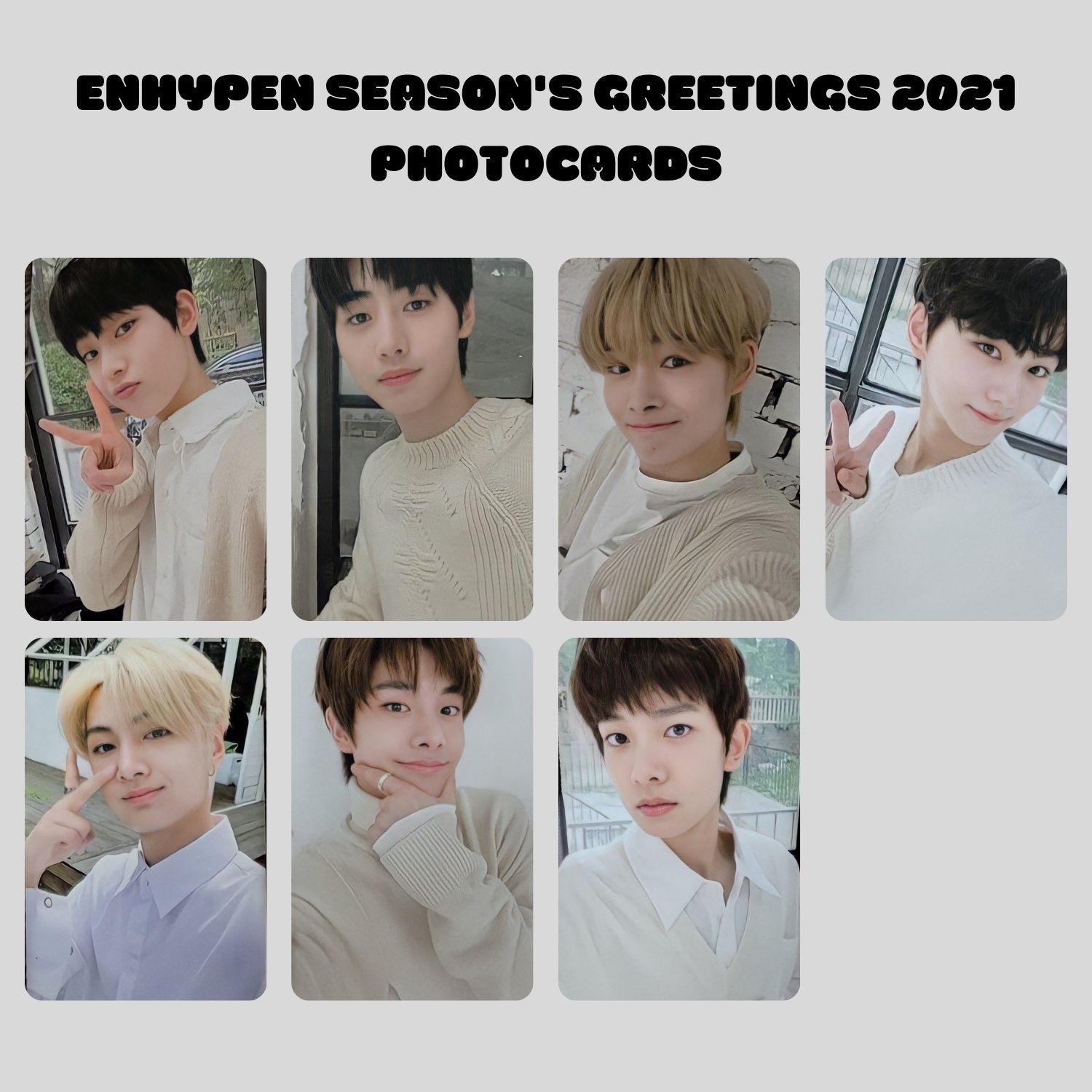 ENHYPEN '' 2021 Season Greeting's '' Kart Seti