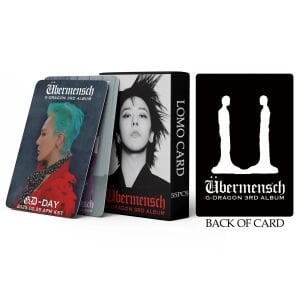 G-DRAGON '' Übermensch '' Çift Yön Baskılı Lomo Card Seti