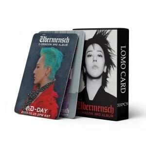 G-DRAGON '' Übermensch '' Çift Yön Baskılı Lomo Card Seti
