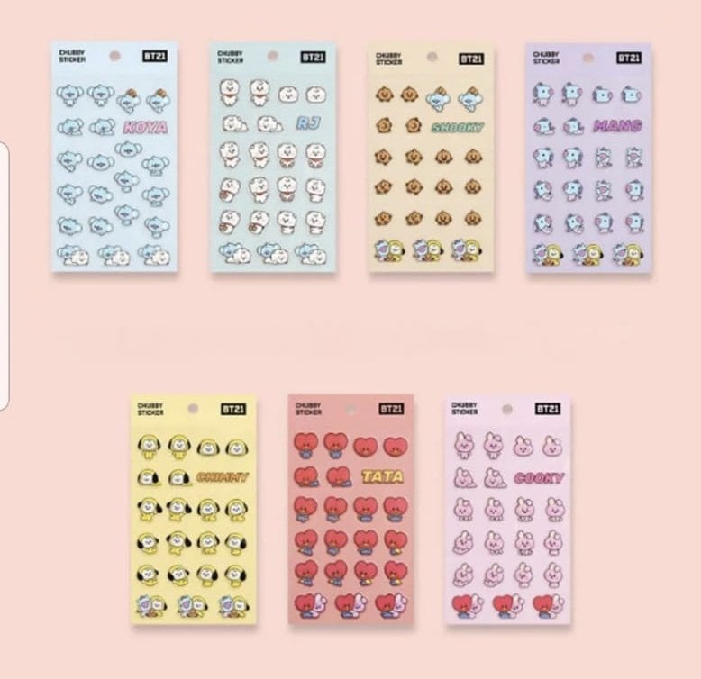 BTS BT21 Sticker Set 2