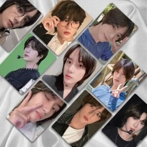 TXT '' Beomgyu '' Çift Yön Baskılı Hologramlı/Lomo Card Seti
