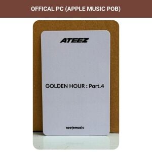 ATEEZ Yeosang '' GOLDEN HOUR : Part.4 '' Digipack Ver. Apple Music POB Photocard