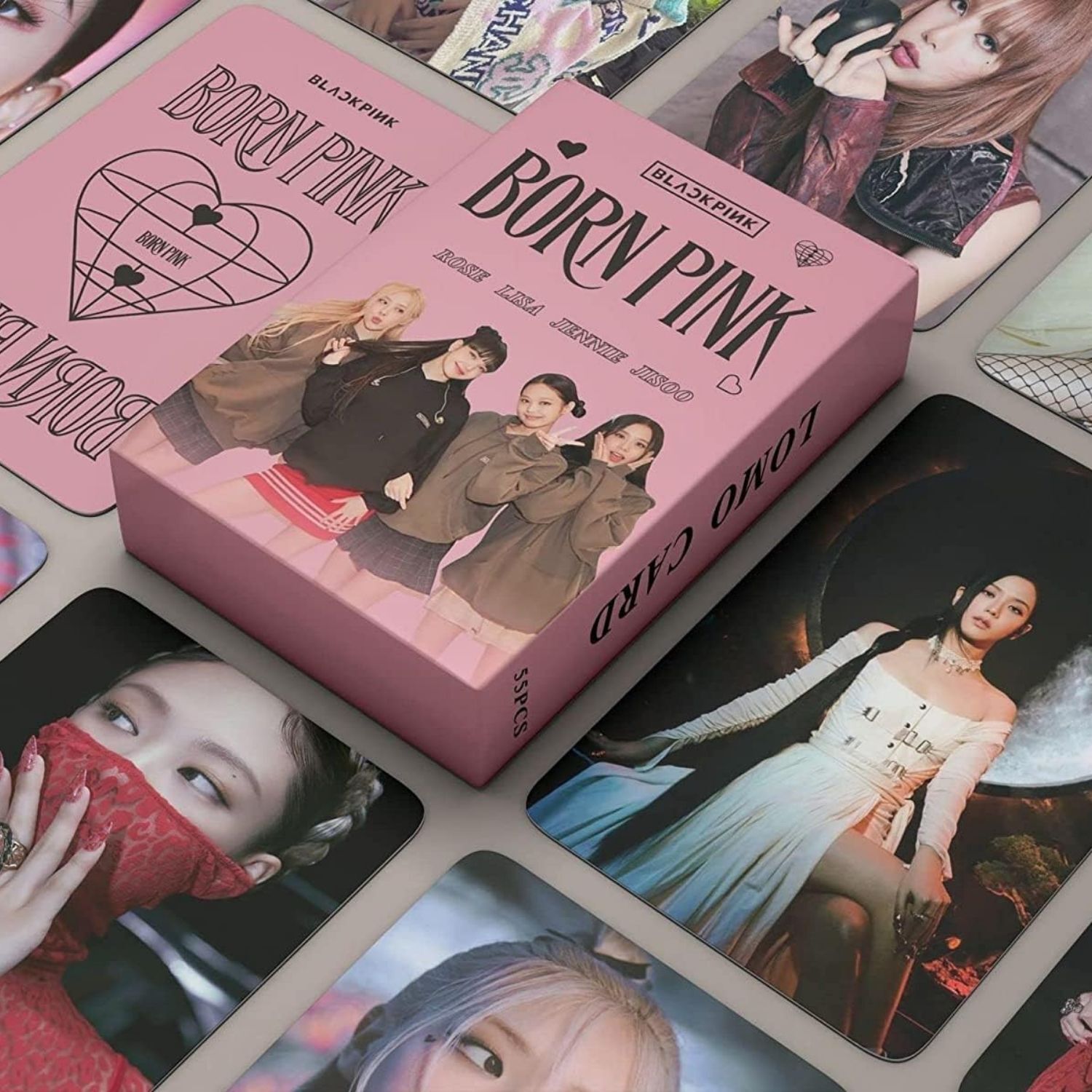 BLACKPINK '' Born Pink '' Çift Yön Baskılı Hologramlı Laser/Lomo Card Seti