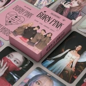 BLACKPINK '' Born Pink '' Çift Yön Baskılı Hologramlı Laser/Lomo Card Seti