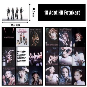 BLACKPINK '' Pink Venom ''  Fotokart Seti