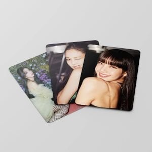 BLACKPINK '' Born Pink '' Çift Yön Baskılı Hologramlı Laser/Lomo Card Seti